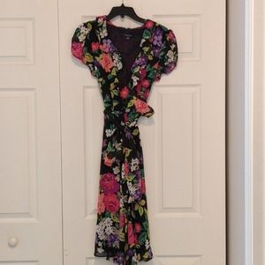NEW Chadwick's Floral Wrap Dress - Size 12